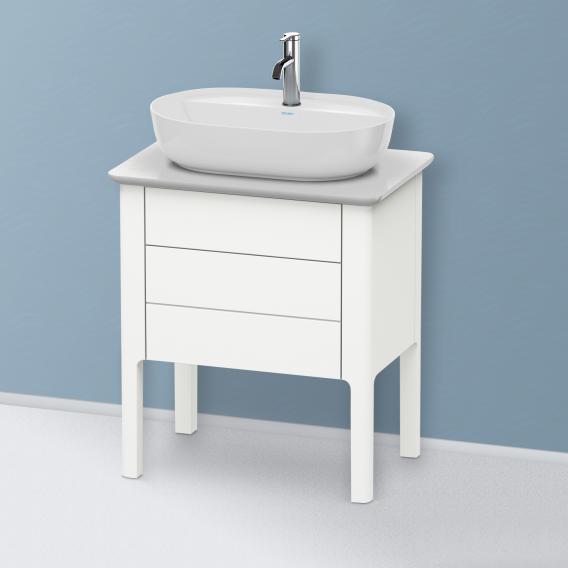 Duravit Luv 盥洗台，適用於洗手盆，適用於檯面，附 2 個拉出式隔間 絲綢