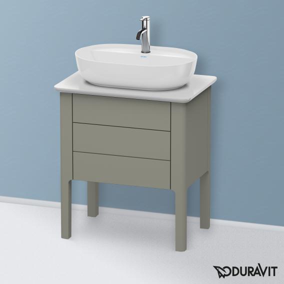 Duravit Luv 盥洗台，適用於洗手盆，適用於檯面，附 2 個拉出式隔間 絲綢