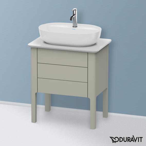 Duravit Luv 盥洗台，適用於洗手盆，適用於檯面，附 2 個拉出式隔間 絲綢