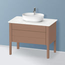 Duravit Luv vanity unit for countertop, with 2 pull-out compartments silk