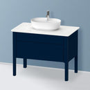 Duravit Luv vanity unit for countertop, with 2 pull-out compartments silk