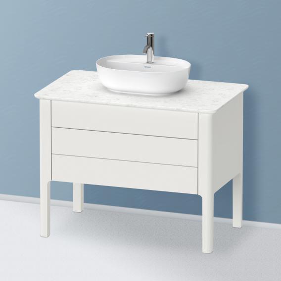 Duravit Luv vanity unit for countertop, with 2 pull-out compartments silk