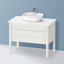 Duravit Luv vanity unit for countertop, with 2 pull-out compartments silk