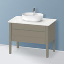 Duravit Luv vanity unit for countertop, with 2 pull-out compartments silk