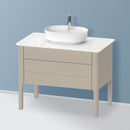 Duravit Luv vanity unit for countertop, with 2 pull-out compartments silk