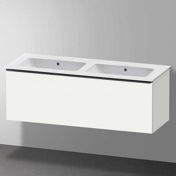 Duravit ME by Starck double washbasin with D-Neo vanity unit with 1 pull-out compartment