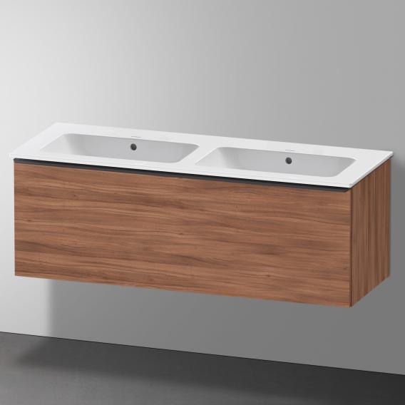 Duravit ME by Starck double washbasin with D-Neo vanity unit with 1 pull-out compartment