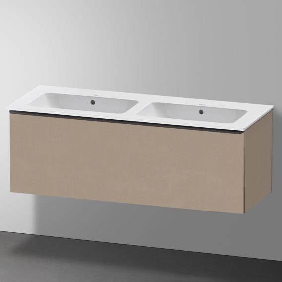 Duravit ME by Starck double washbasin with D-Neo vanity unit with 1 pull-out compartment