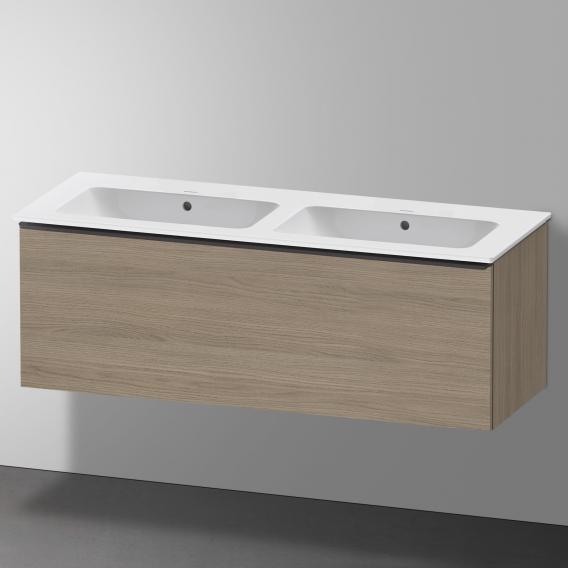 Duravit ME by Starck double washbasin with D-Neo vanity unit with 1 pull-out compartment