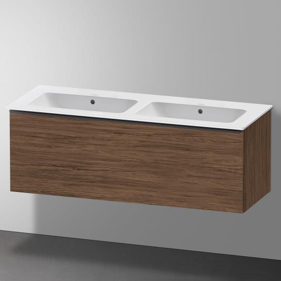 Duravit ME by Starck double washbasin with D-Neo vanity unit with 1 pull-out compartment