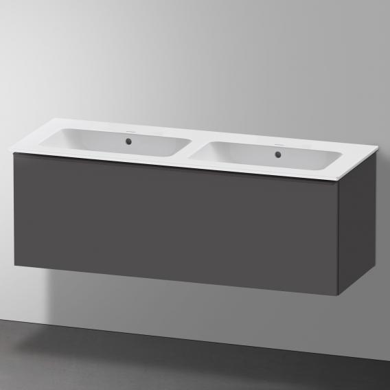 Duravit ME by Starck double washbasin with D-Neo vanity unit with 1 pull-out compartment