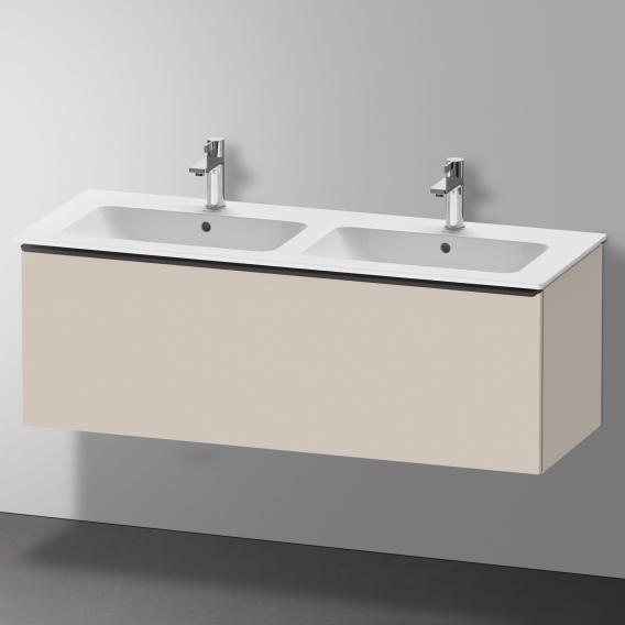 Duravit ME by Starck double washbasin with D-Neo vanity unit with 1 pull-out compartment