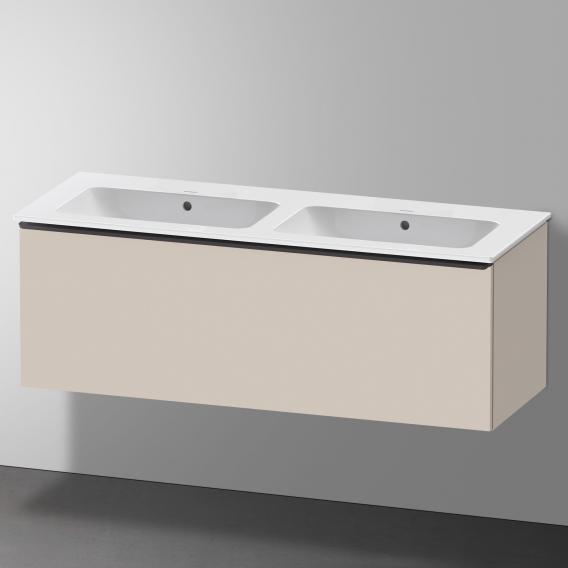 Duravit ME by Starck double washbasin with D-Neo vanity unit with 1 pull-out compartment