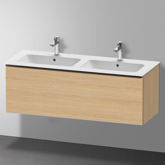 Duravit ME by Starck double washbasin with D-Neo vanity unit with 1 pull-out compartment