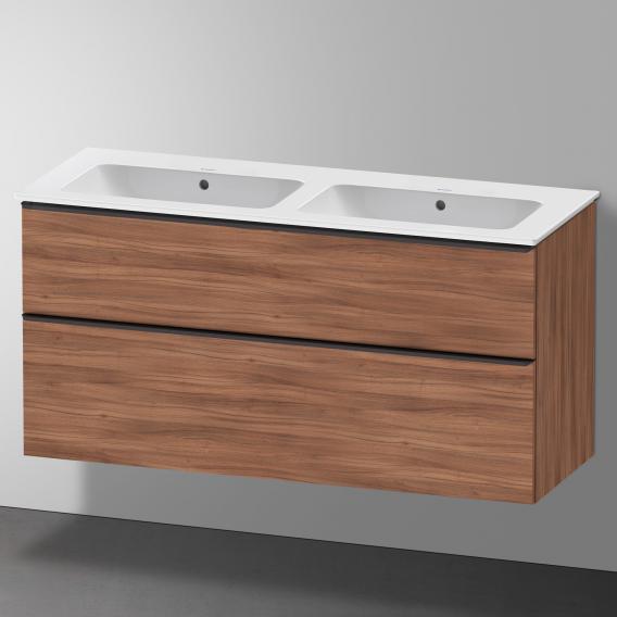 Duravit ME by Starck double washbasin with D-Neo vanity unit with 2 pull-out compartments