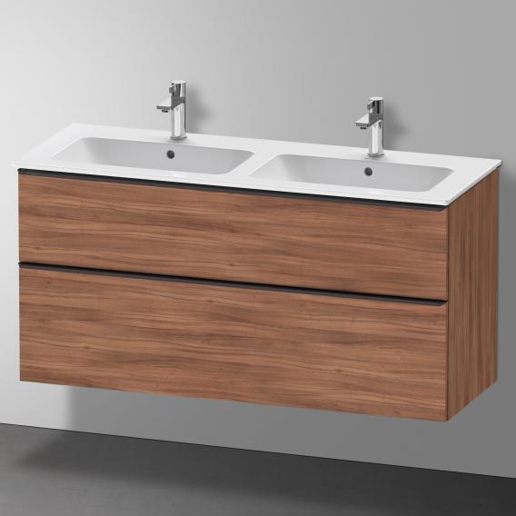 Duravit ME by Starck double washbasin with D-Neo vanity unit with 2 pull-out compartments