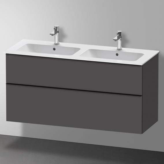 Duravit ME by Starck double washbasin with D-Neo vanity unit with 2 pull-out compartments