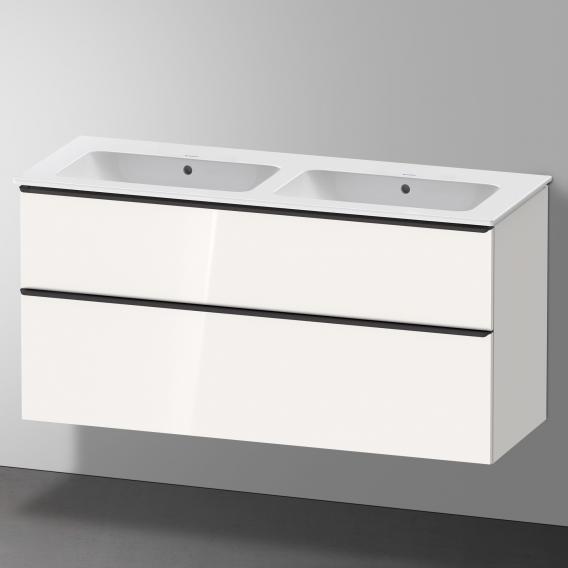 Duravit ME by Starck double washbasin with D-Neo vanity unit with 2 pull-out compartments