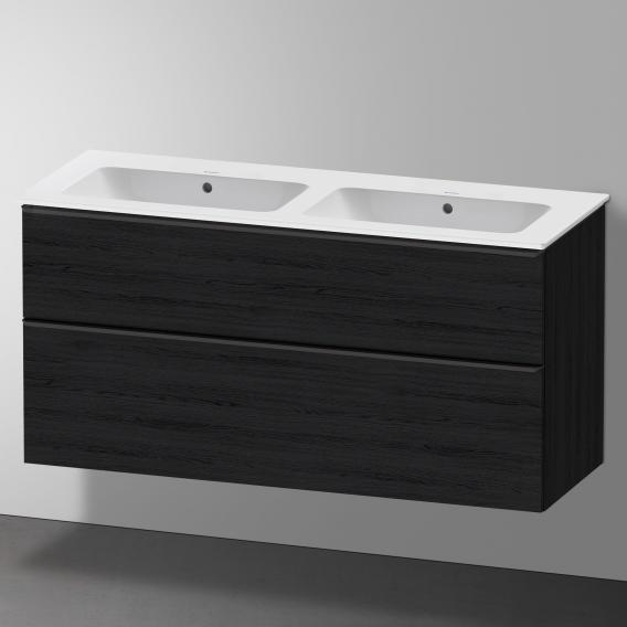 Duravit ME by Starck double washbasin with D-Neo vanity unit with 2 pull-out compartments