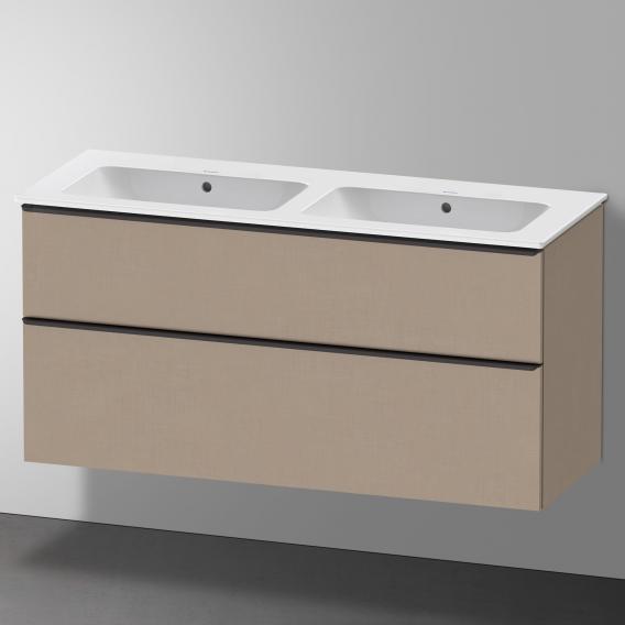 Duravit ME by Starck double washbasin with D-Neo vanity unit with 2 pull-out compartments