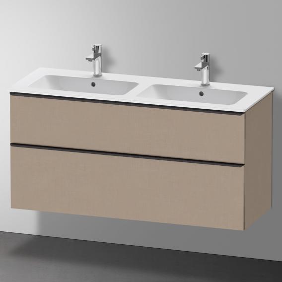 Duravit ME by Starck double washbasin with D-Neo vanity unit with 2 pull-out compartments