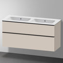 Duravit ME by Starck double washbasin with D-Neo vanity unit with 2 pull-out compartments
