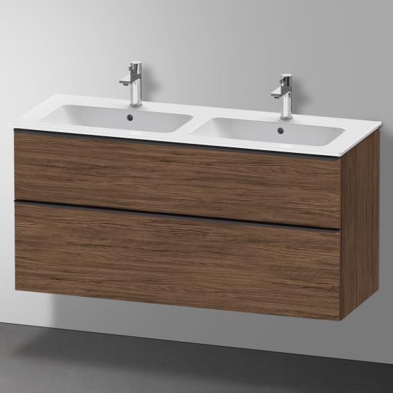 Duravit ME by Starck double washbasin with D-Neo vanity unit with 2 pull-out compartments