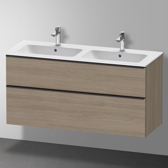 Duravit ME by Starck double washbasin with D-Neo vanity unit with 2 pull-out compartments