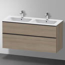 Duravit ME by Starck double washbasin with D-Neo vanity unit with 2 pull-out compartments