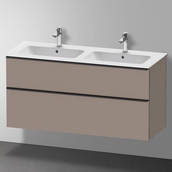 Duravit ME by Starck double washbasin with D-Neo vanity unit with 2 pull-out compartments