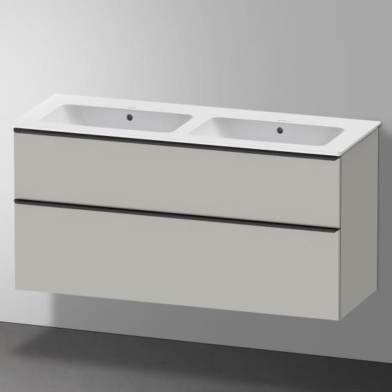 Duravit ME by Starck double washbasin with D-Neo vanity unit with 2 pull-out compartments