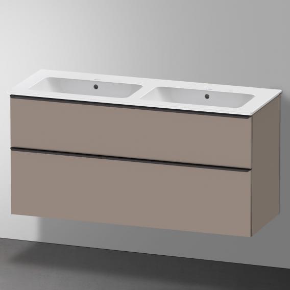 Duravit ME by Starck double washbasin with D-Neo vanity unit with 2 pull-out compartments