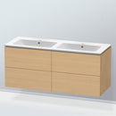 Duravit ME by Starck double washbasin with L-Cube vanity unit with 4 pull-out compartments