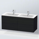 Duravit ME by Starck double washbasin with L-Cube vanity unit with 4 pull-out compartments