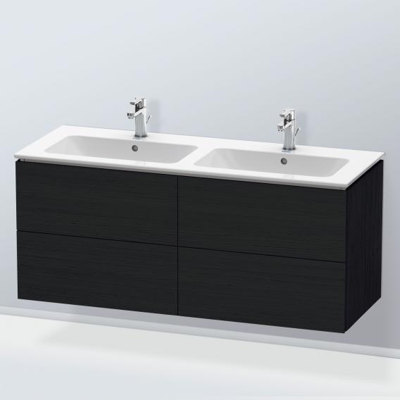 Duravit ME by Starck 雙洗臉盆，配有 L-Cube 梳妝台，附 4 個拉出式隔間