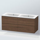 Duravit ME by Starck double washbasin with L-Cube vanity unit with 4 pull-out compartments