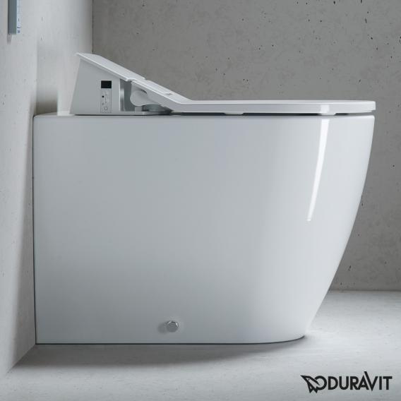 Duravit ME by Starck floorstanding washdown toilet for SensoWash®, back to wall