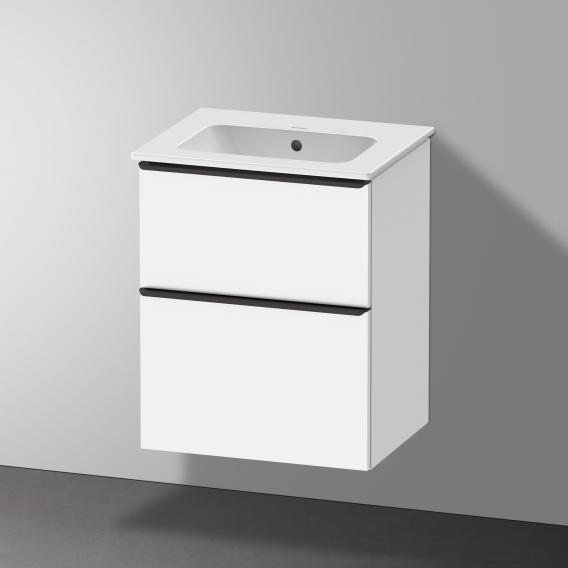 Duravit ME by Starck hand washbasin with D-Neo vanity unit with 2 compartments