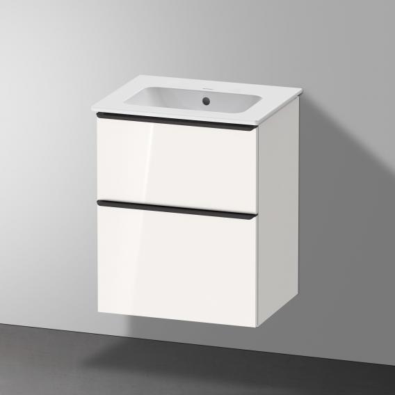 Duravit ME by Starck hand washbasin with D-Neo vanity unit with 2 compartments