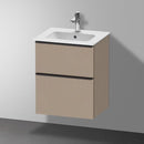 Duravit ME by Starck hand washbasin with D-Neo vanity unit with 2 compartments