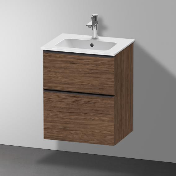 Duravit ME by Starck hand washbasin with D-Neo vanity unit with 2 compartments