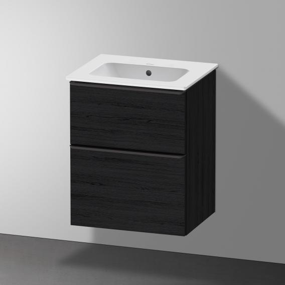 Duravit ME by Starck hand washbasin with D-Neo vanity unit with 2 compartments