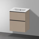 Duravit ME by Starck hand washbasin with D-Neo vanity unit with 2 compartments