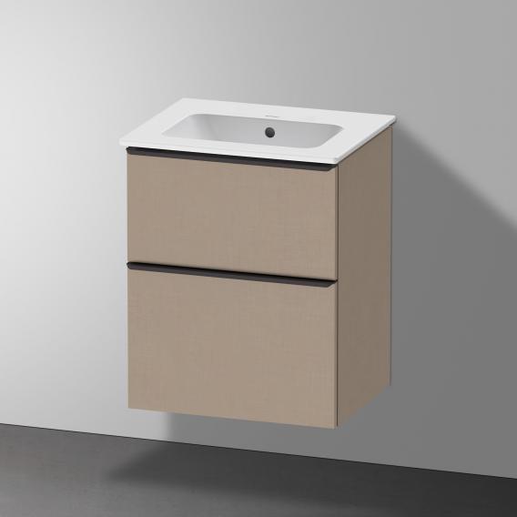 Duravit ME by Starck hand washbasin with D-Neo vanity unit with 2 compartments