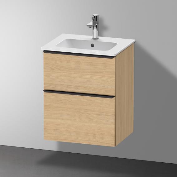 Duravit ME by Starck hand washbasin with D-Neo vanity unit with 2 compartments