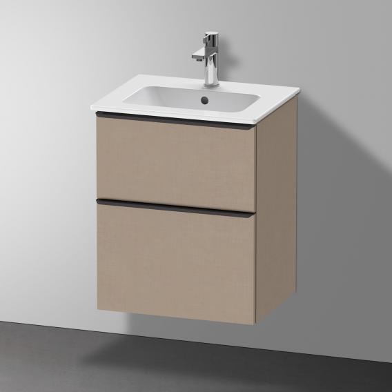 Duravit ME by Starck hand washbasin with D-Neo vanity unit with 2 compartments