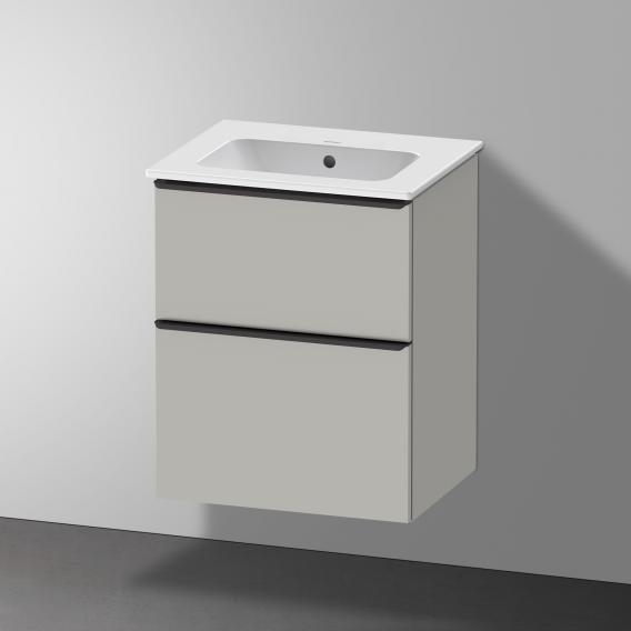 Duravit ME by Starck hand washbasin with D-Neo vanity unit with 2 compartments