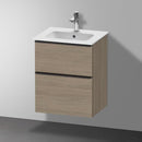 Duravit ME by Starck hand washbasin with D-Neo vanity unit with 2 compartments