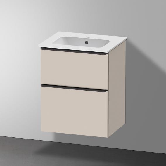 Duravit ME by Starck hand washbasin with D-Neo vanity unit with 2 compartments