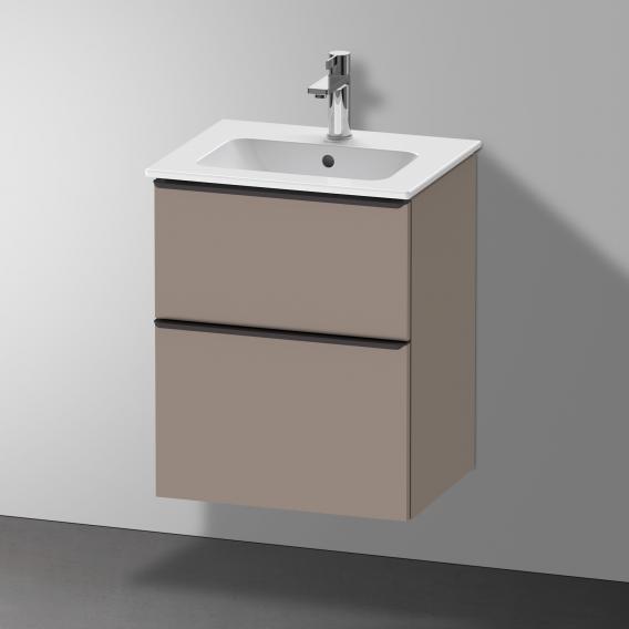 Duravit ME by Starck hand washbasin with D-Neo vanity unit with 2 compartments